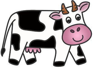 Free clipart of milk cow