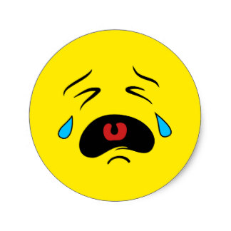 Sad Face Emoji Stickers | Zazzle