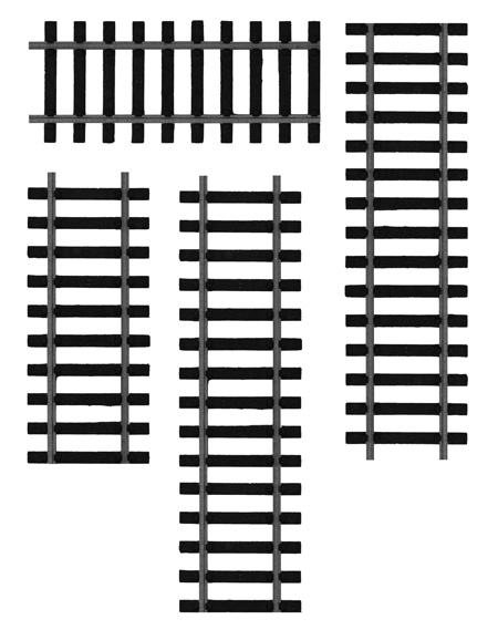 Train Tracks Clipart Black And White