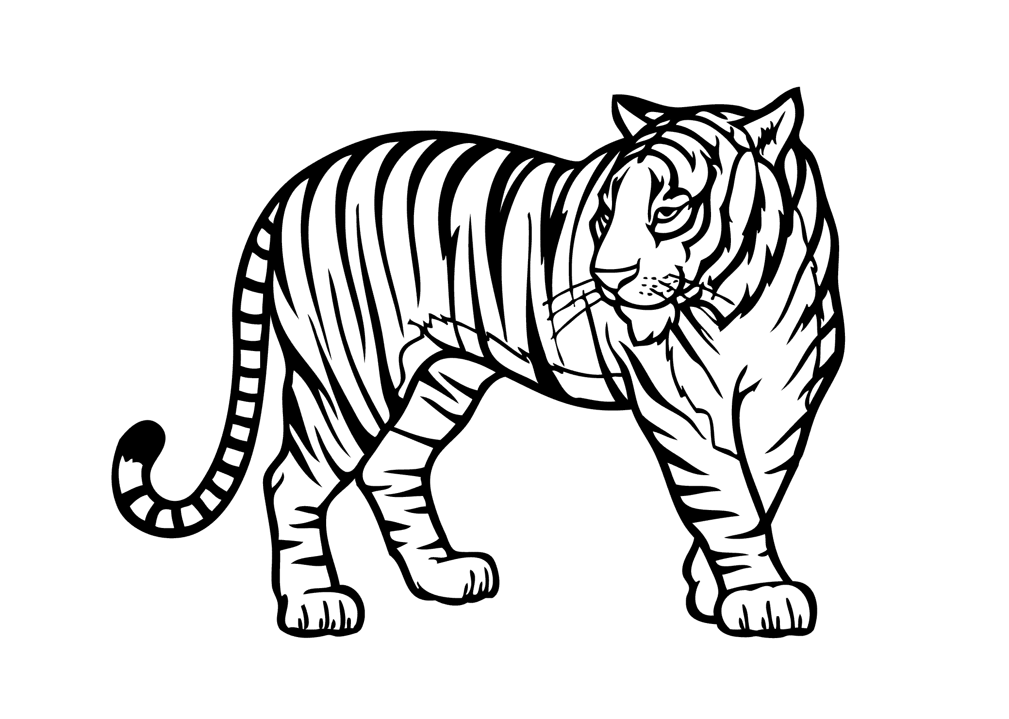 coloring pages of tigers