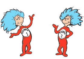 Thing 1 clipart