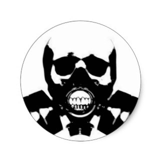Skull With Gas Mask Gifts - T-Shirts, Art, Posters & Other Gift ...