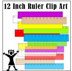 12 inch ruler clipart
