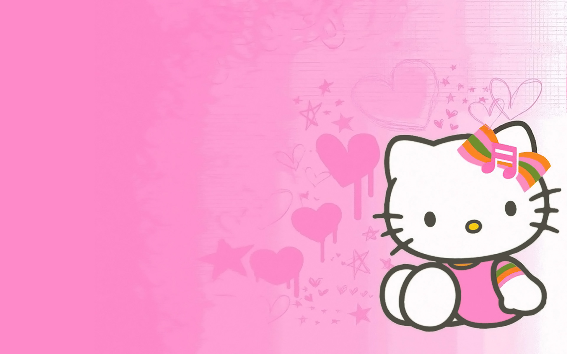 604 views Hello Kitty Pink Background