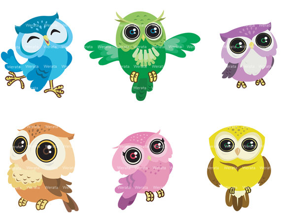 Popular items for baby owl clipart on Etsy