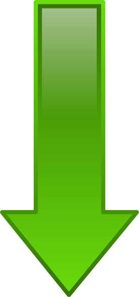 Arrow-down-green clip art Free Vector