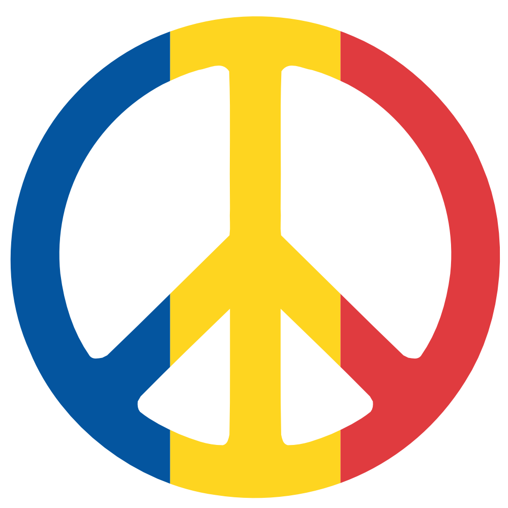 Chad Peace Symbol Flag 3 SupaRedonkulous flagartist.com Flag Art ...