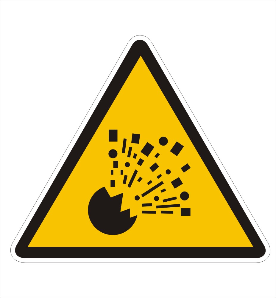 Caution Explosive Sign