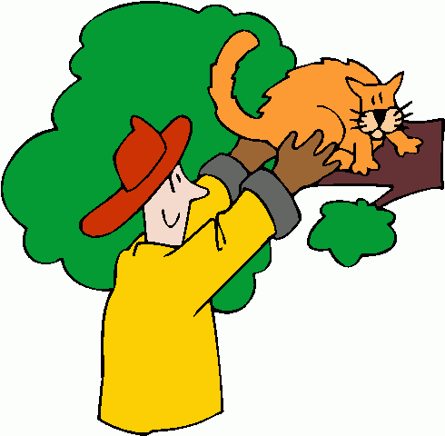 fire_fighter_rescuing_cat clipart - fire_fighter_rescuing_cat clip art