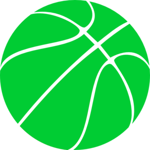 Green basketball clipart