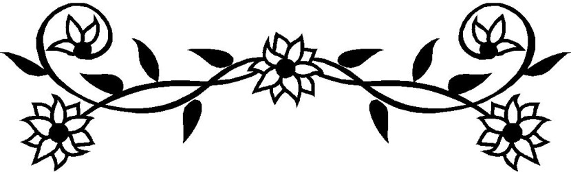 Rose border clipart black and white - ClipartFox