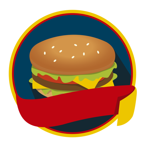 Burger fast food logo template - Vector download