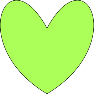Green Heart Clip Art - vector clip art online ...
