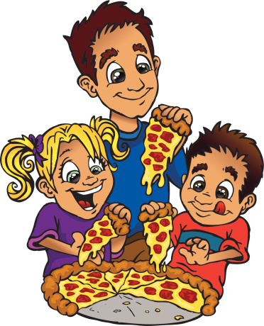 Pizza Party Clip Art, Vector Images & Illustrations