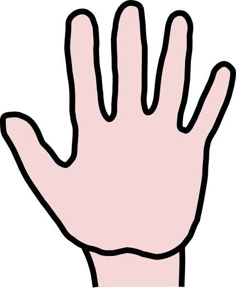 Free clipart hand outline