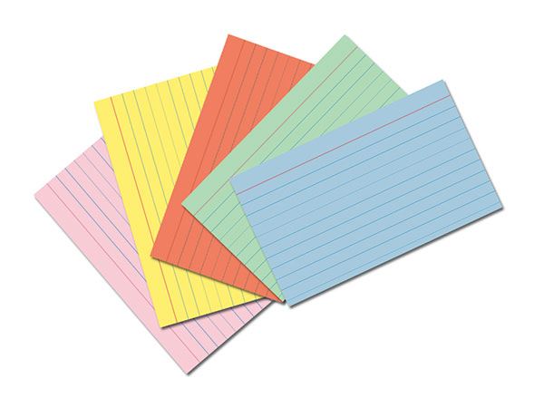 Multicolored 3X5 Ruled Index Cards P5174 [P5174] - $2.39 : Zen ...