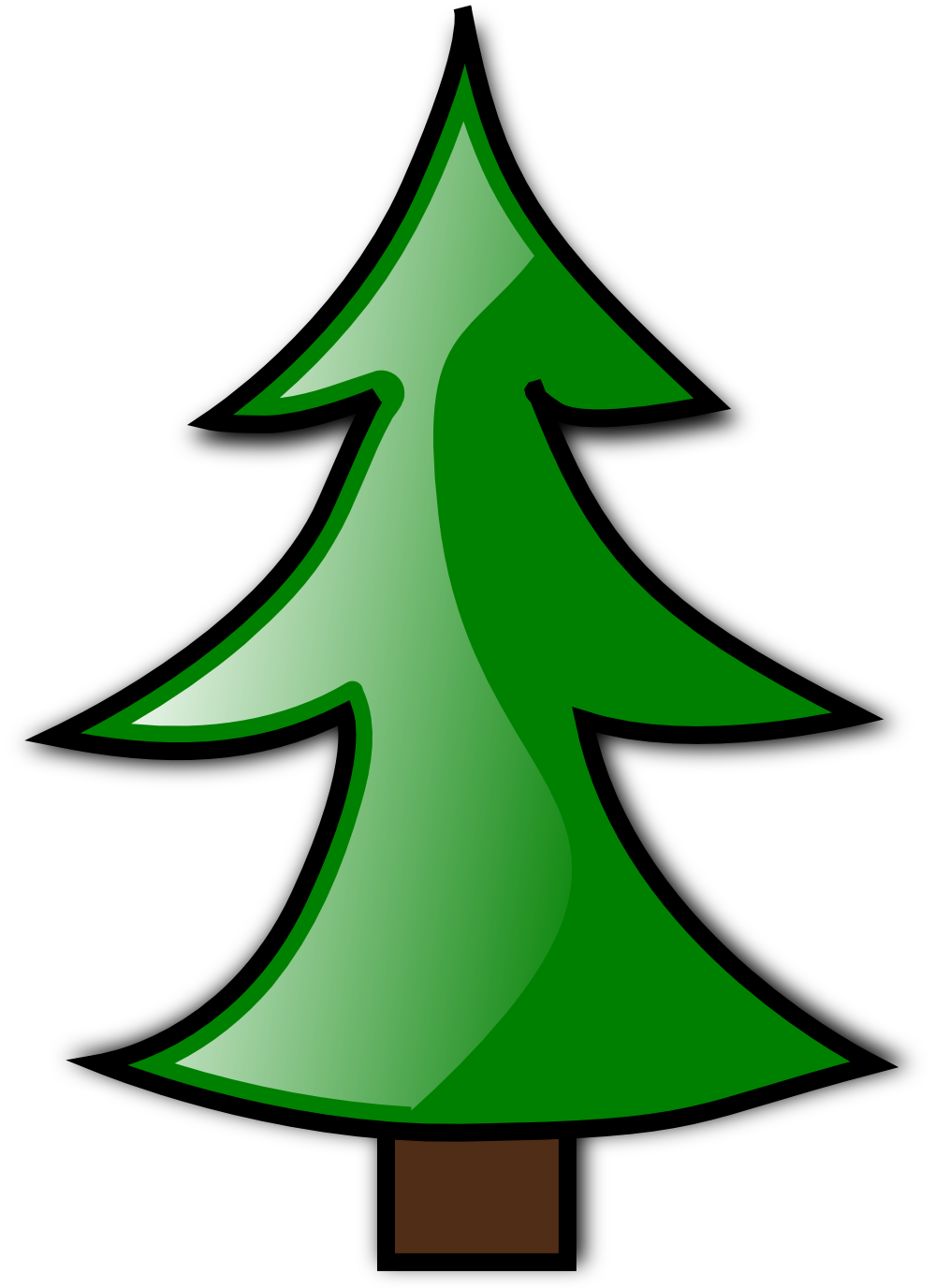 Goofy christmas tree clipart