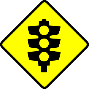 Caution Traffic Lights clip art - vector clip art online, royalty ...