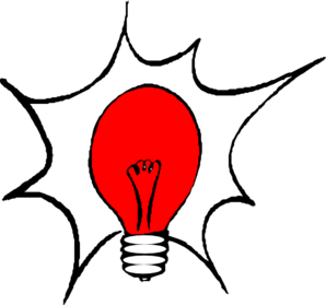 Red Light Bulb clip art - vector clip art online, royalty free ...