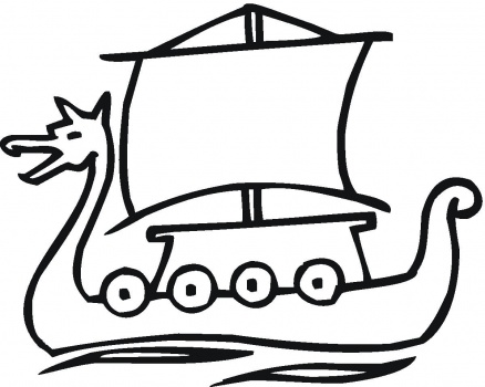 Ship Of The Vikings coloring page | Super Coloring