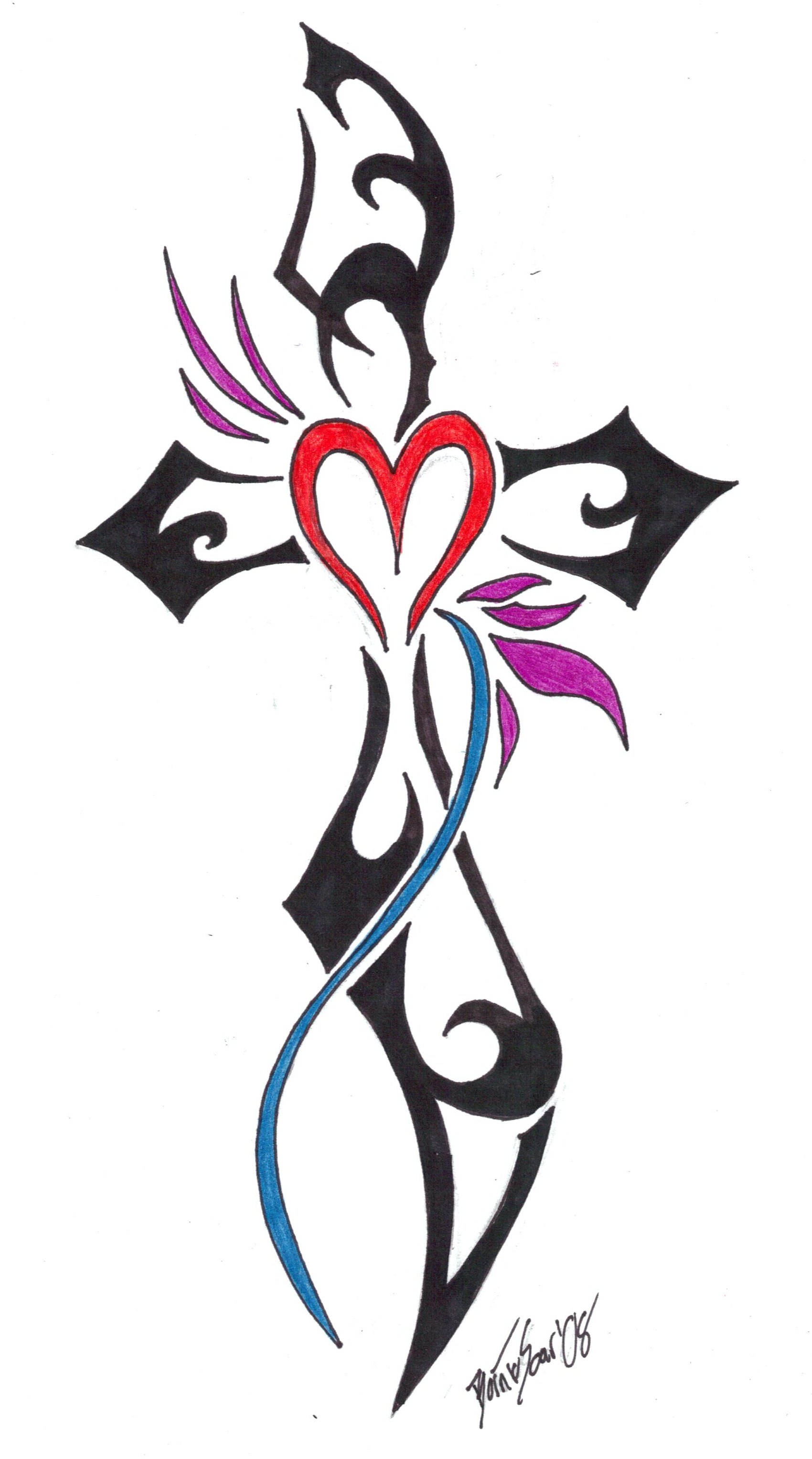 Tribal Cross Tattoo Archives - My Tattoo Here