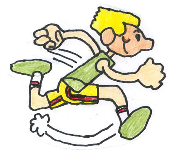 free cartoon runners clipart - photo #39