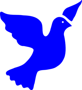 Blue Peace Dove Clip art - Animal - Download vector clip art online