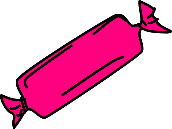 Pink Candy Bar clip art - vector clip art online, royalty free ...