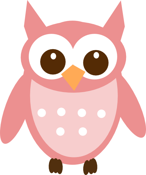 Rose Pink Owl Clip Art Vector Online Royalty Free