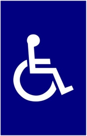 Handicap Symbol Sign Insert