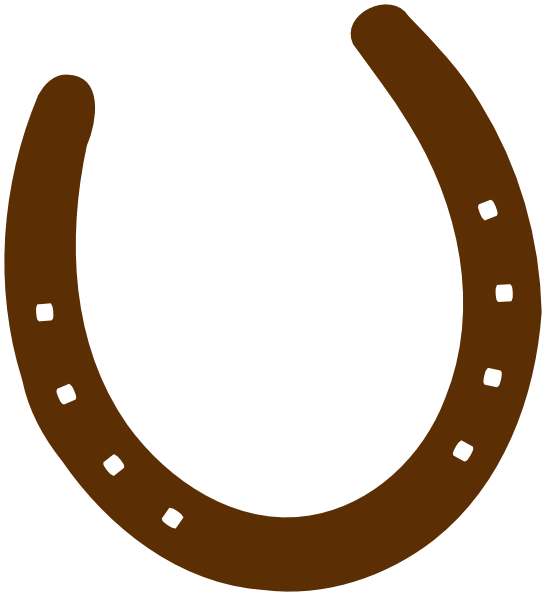 Cowboy Brown Horseshoe clip art - vector clip art online, royalty ...