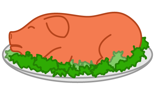 free clip art pig roast - photo #11