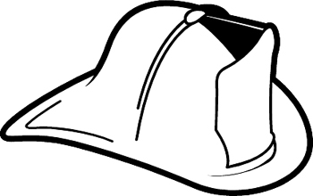 Fireman hat Colouring Pages