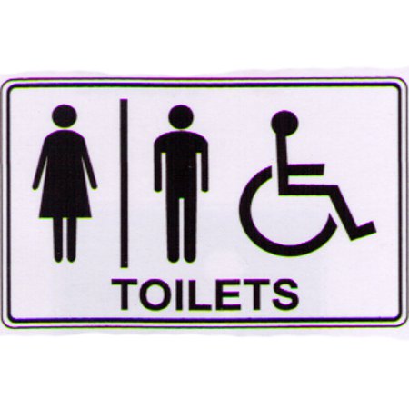 Toilet Signs: Toilets Sign + Male Female And Disabled Symbol ...