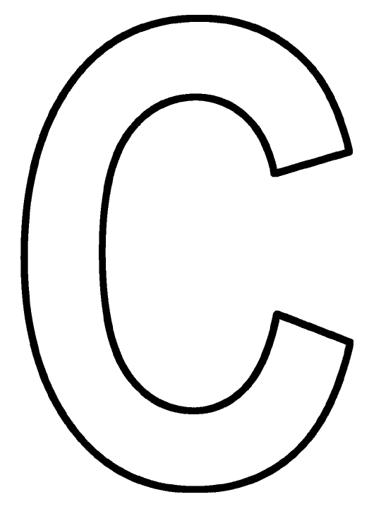 c letter coloring pages - photo #49