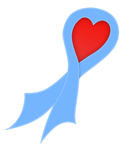 Light Blue Ribbon - Awareness Ribbons with Heart T-Shirts, Hoodies ...