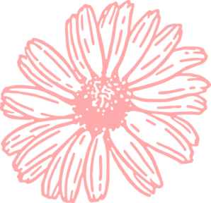 Pink Daisy clip art - vector clip art online, royalty free ...
