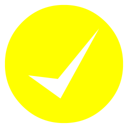 Yellow check mark 11 icon - Free yellow check mark icons
