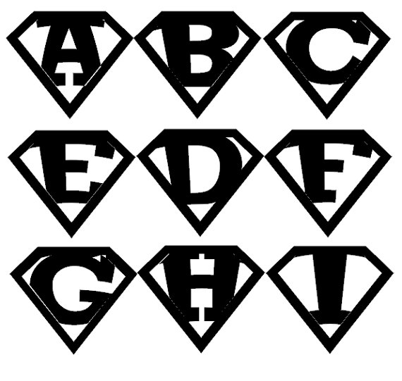 Personalized Superman iron on decal vinyl