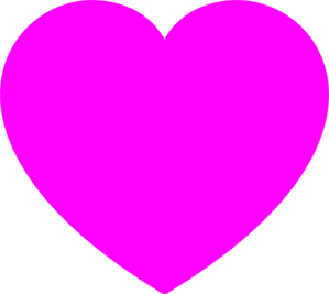 Solid Pink Heart clip art - vector clip art online, royalty free ...