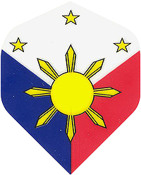 Poly Standard Dart Flights filipino flag - A-