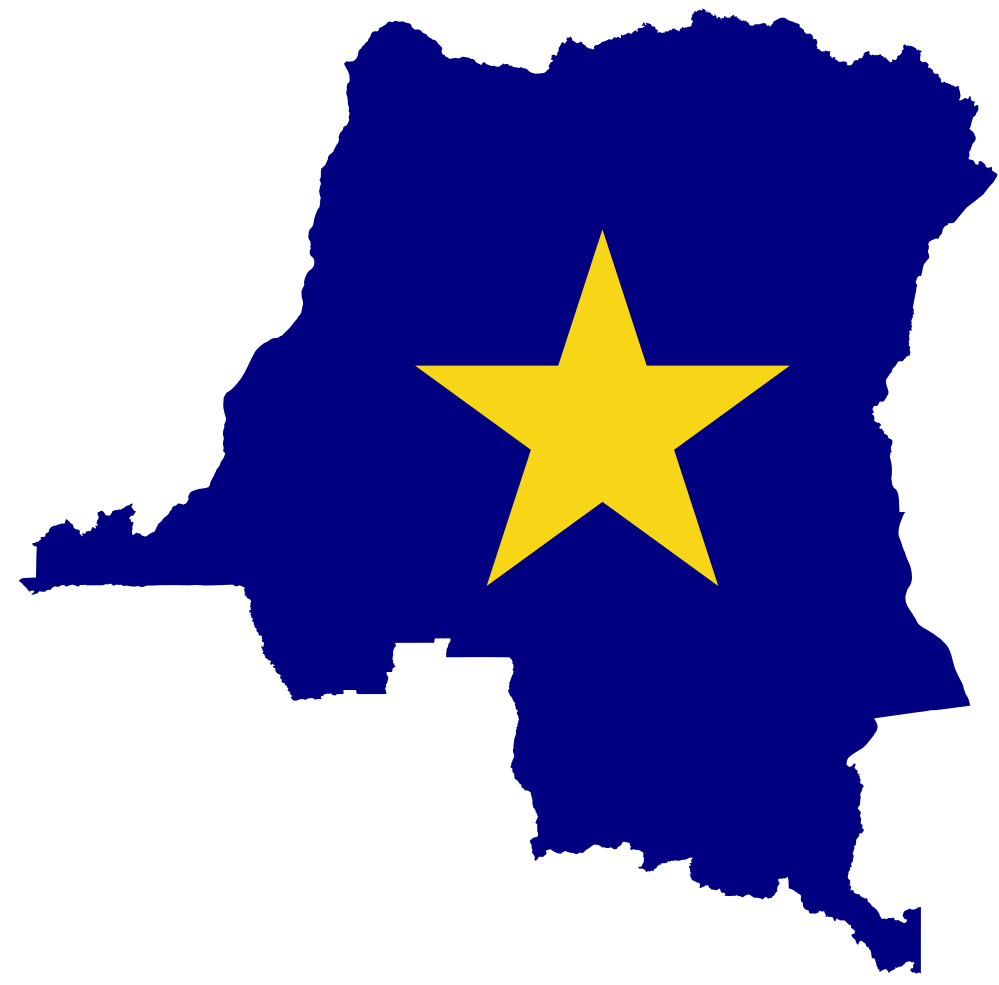 Flag Map Congo Free state SupaRedonkulous Flag Art