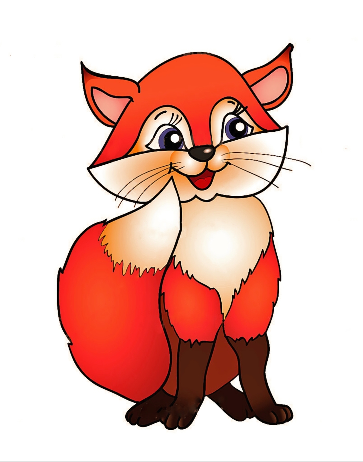 cartoon clipart of a fox - photo #17