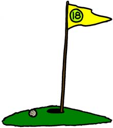 Mini Golf Clipart Cake