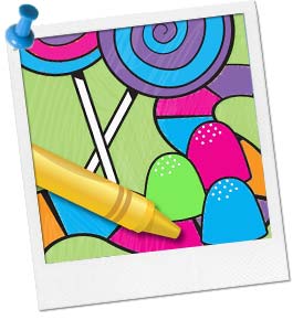 Candyland Party Activity Ideas | Free Candy Coloring Page at ...
