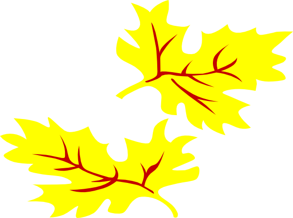 Fall Coloured Leaf clip art - vector clip art online, royalty free ...