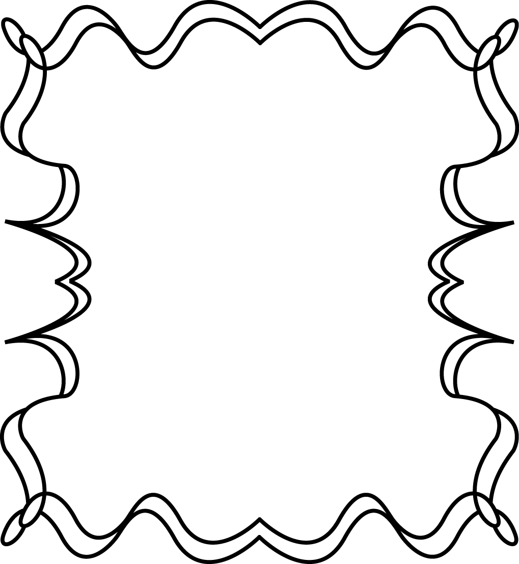 free black and white clip art borders - photo #3