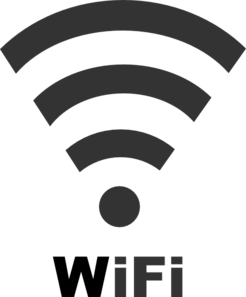 Wifi Icon With Text Clip Art - vector clip art online ...