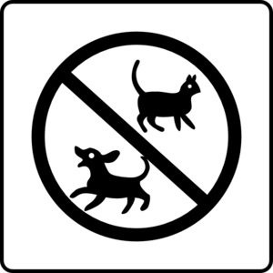 Hotel Icon No Pets clip art - vector clip art online, royalty free ...