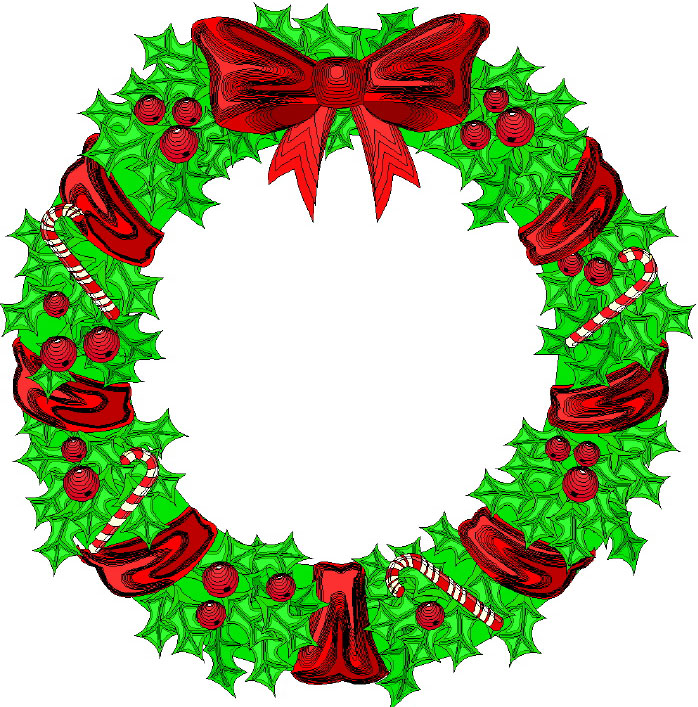 xmas wreath clipart - photo #35